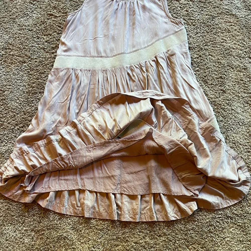 ANTHROPOLOGIE MAEVE | Blush and Grey Jersey Knit Tank Dress size S/4-6 - Picture 4 of 9